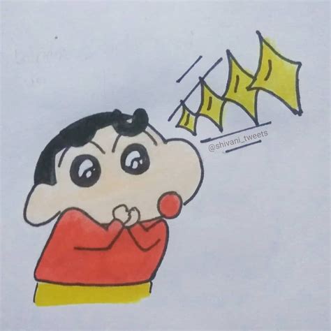 Pencil Sketch Shinchan Drawing Easy Learn How To Draw Shin Chan From