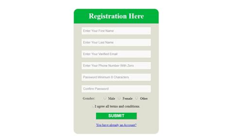 Create Responsive Registration Form In Htmlcssbootstrap By Mrshawon12