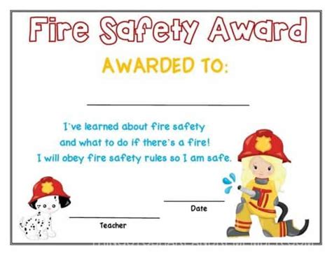 Preschool Fire Safety Booklet Printables