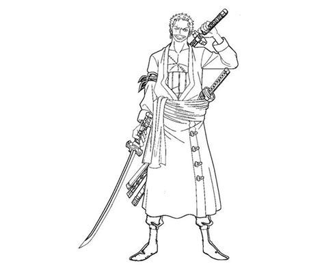 Download Or Print This Amazing Coloring Page Roronoa Zoro 6 Coloring