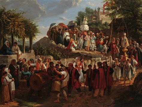 Procession 1839 Painting By Augusto Roquemont Fine Art America