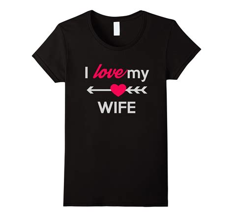 his and hers i love my wife matching couples t shirt