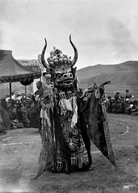 Mongolian Tsam Mask Dance Mask Dance Mongolia Tibetan Art