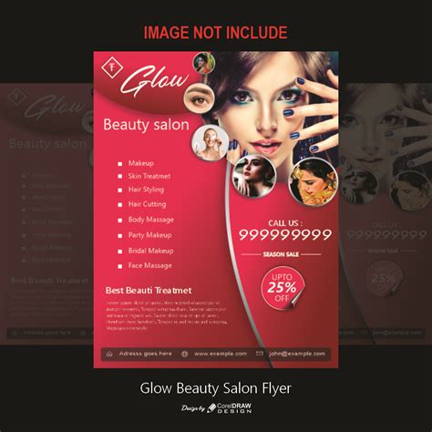 Beauty Salon Beauty Parlour Pamphlet 4 512 Beauty Salon Flyer Vectors