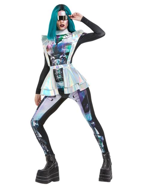 Metallic Space Alien Costume Multi Au Smiffys Australia