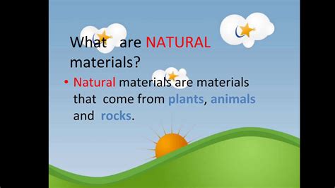 Natural And Man Made Materials Youtube