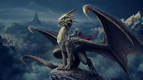 1600x900 Dragon Knight Fantasy Art 1600x900 Resolution Wallpaper Hd