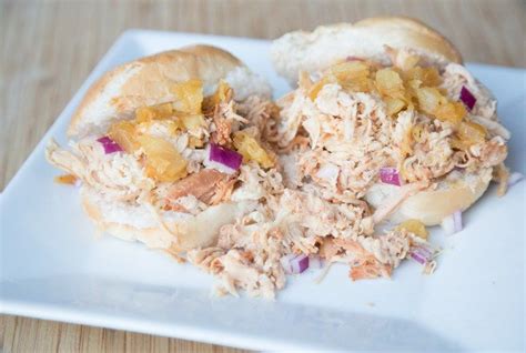 The ultimate chicken sandwich recipe. 4-Ingredient Shredded Hawaiian Chicken Sandwiches | Recipe ...