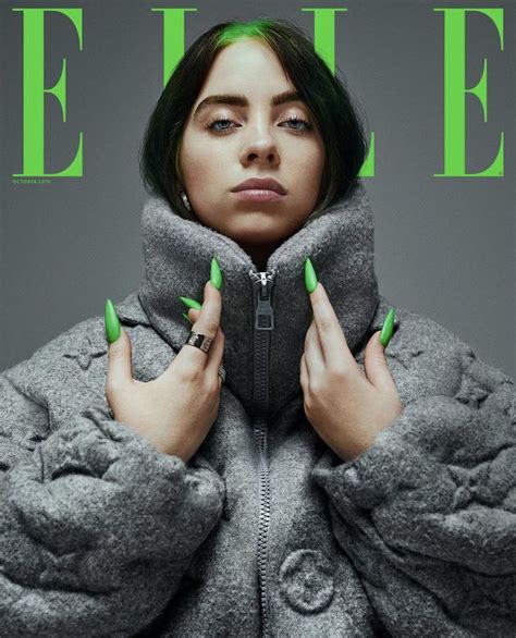Billie eilish called the response to her british vogue cover scary. (image via instagram/billieeilish). Billie Eilish in 2020 | Billie, Billie eilish, Elle magazine