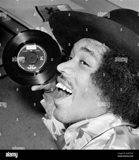 Jimi Hendrix With A Copy Of His New 7 Release With Curtis Knight Hush Now Flashing On