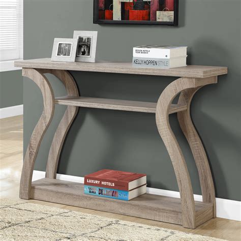 4d concepts simplicity 2 drawer entry table. Monarch Specialties 3-Tiered Curved Console Table ...