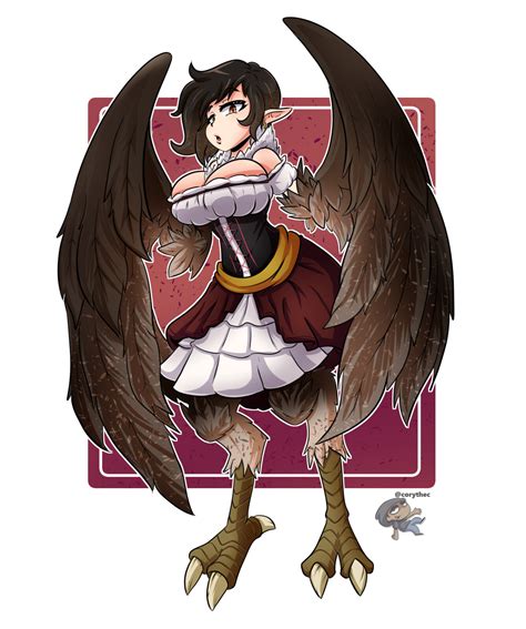 Corythec Monster Girl Character Design Harpy