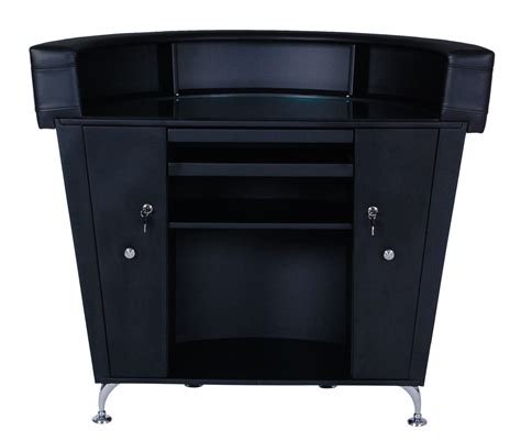 Put a curtain or blind above it. CHILE Curved Reception Desk | Salon Furniture Toronto ...