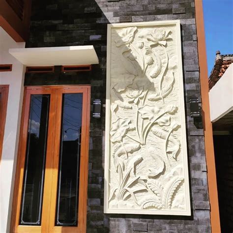 12 Inspirasi Relief Dinding Rumah Minimalis Hunian Jadi Artistik