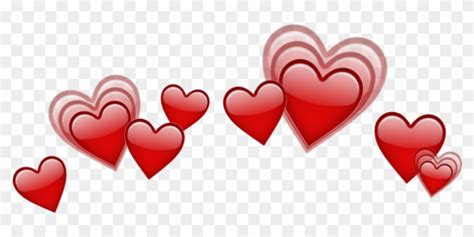 Heart Hearts Crown Emoji Emojis Red Rh Picsart Com Heart Crown Emoji