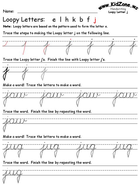 39 Free Printable Cursive Worksheets Images Worksheet For Kids