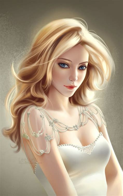Practise 03 Blonde Beauty By Leejun35 Well I Have No Idea For The