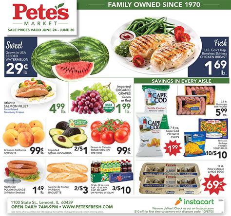 Subscribe today to receive the weekly ad in your inbox every wednesday. Pete's Fresh Market Ad Circular - 06/24 - 06/30/2020 | Rabato