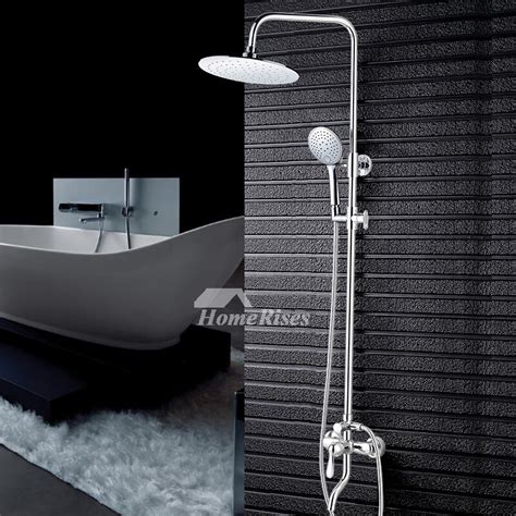 Shower fixtures come in a wide variety of designs, with numerous interesting systems and accessories. Modern Shower Fixtures Wall Mount Silver Chrome Brass 9 Inch