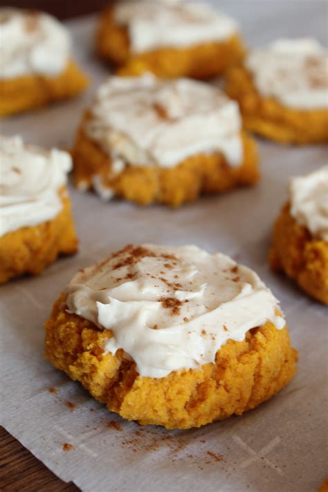 Keto Pumpkin Cookies With Maple Cream Cheese Frosting Fit Mom Journey