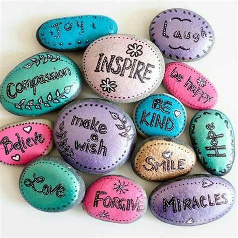 Painted Rocks Inspirational Words Of Encouragement Rock Painting