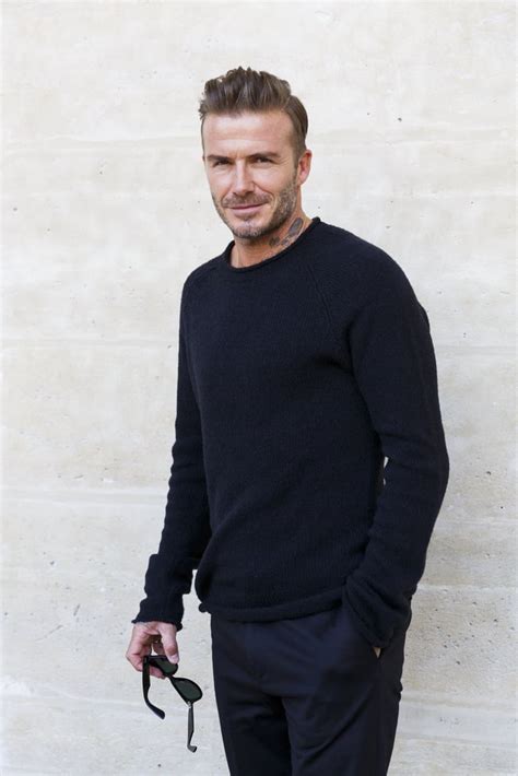 David Beckham At Paris Fashion Week 2016 Popsugar
