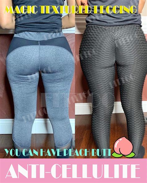 buy womens high waisted yoga pants tummy control scrunched booty leggings workout running butt
