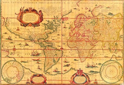 World Map Published In 1606 By Dutch Cartographer And Atlas Maker