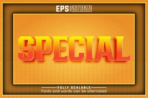 Special 3d Editable Text Effect Graphic By Pixelscreator · Creative