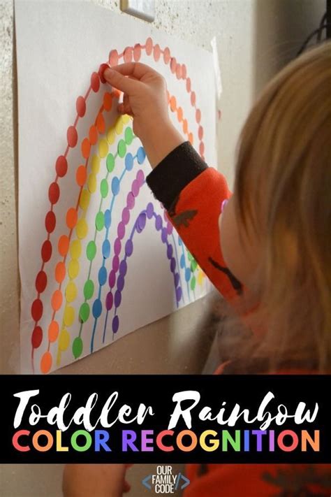 This Toddler Rainbow Color Recognition Activity Is A Great Way To