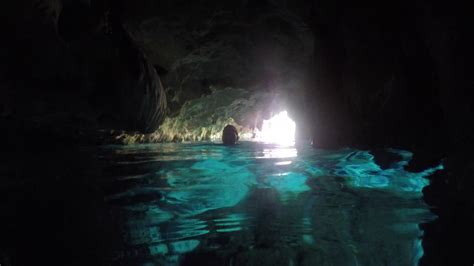 Woman Swims In Underground Cave And Water Cenote In Mexico Stock Video