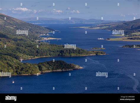 The Kyles Of Bute On The Cowal Peninsula Argyll Scotland Stock Photo