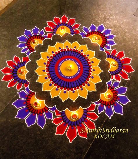 We can learn rangoli quickly and easily. Simple Rangoli Kolam Collections to Try Out This Wedding ...