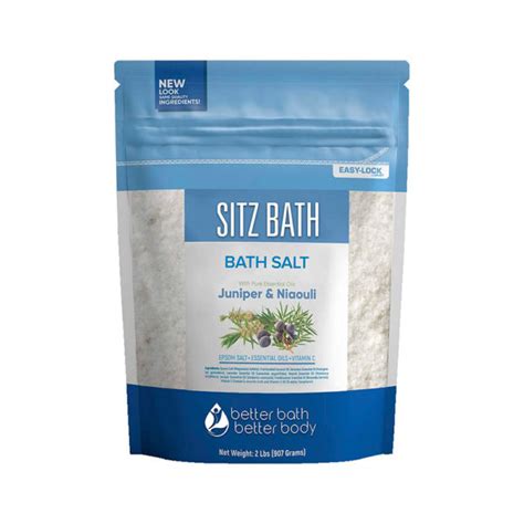 Sitz Bath Soak 32 Ounces Hemorrhoid Soak Epsom Salt With Natural