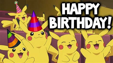 Happy Birthday Pokemon Birthday Pikachu Happy Birthday Art Happy