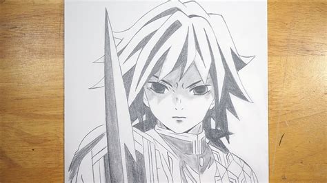 Anime Drawing How To Draw Tomioka Giyu Easy Step By Step Demon