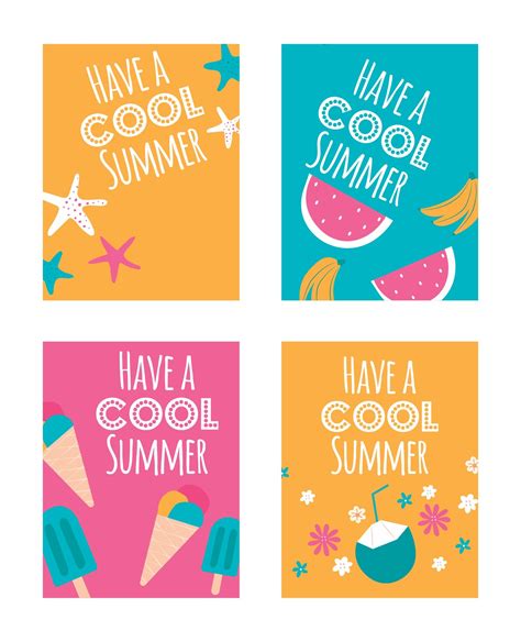 Have A Cool Summer Printable Free Summer Printables Summer