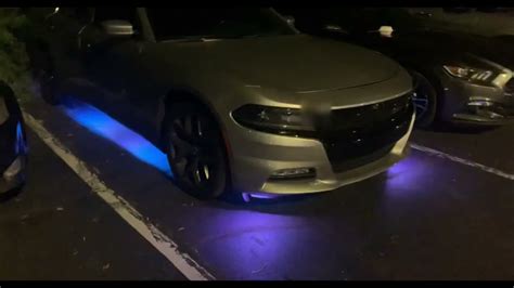 Lightshow On My Charger Rgbhalokits Underglow Flow Series Youtube