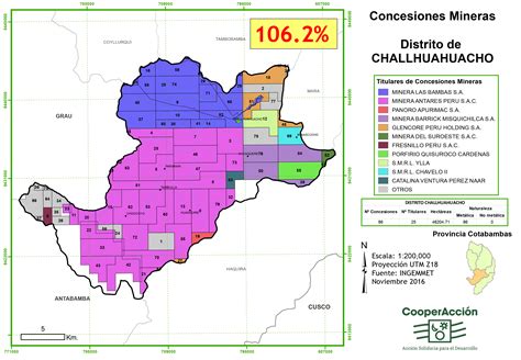 Challhuahuacho Titulares De Concesiones Noviembre 2016