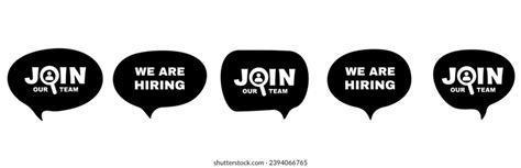 We Hiring Join Our Team Speech Stock Vector Royalty Free 2394066765