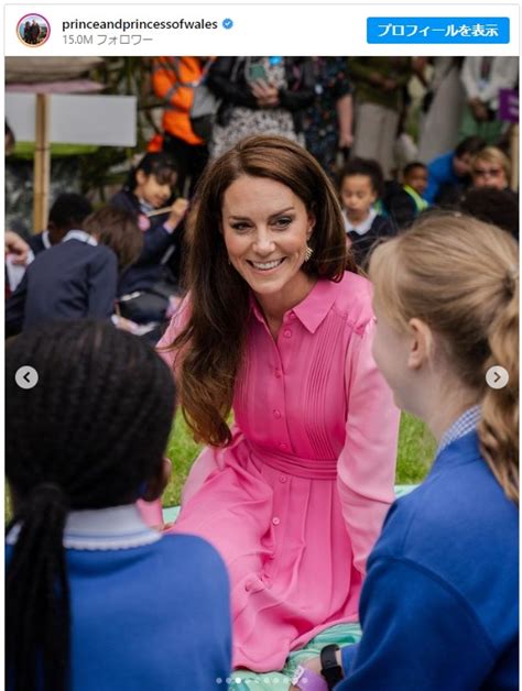 写真英キャサリン皇太子妃ピンクのワンピース姿が素敵 セレブゴシップ ニュース クランクイン