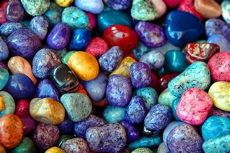 Hd Wallpaper Macro Shot Of Multicolored Pebble Stones Colorful Rocks