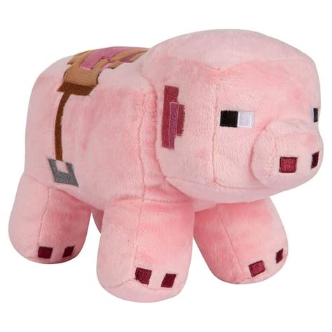 Minecraft Adventure Saddled Pig 7 Plush Toy