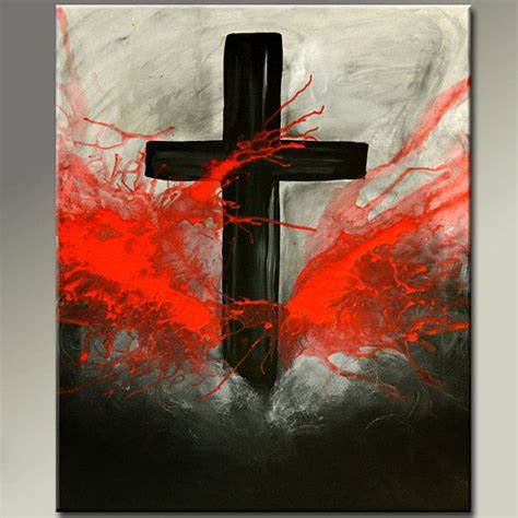 Cross Paintings On Canvas Canvas Art Painting 18x24 Contemporary