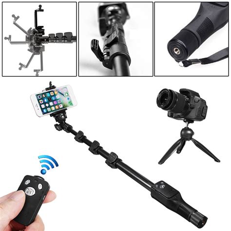 Bluetooth Wireless Remote Control Extendable Handheld Selfie Stick Monopod Tripod For Camera
