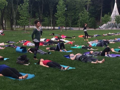 outdoor yoga classes let participants breathe easily the examiner news