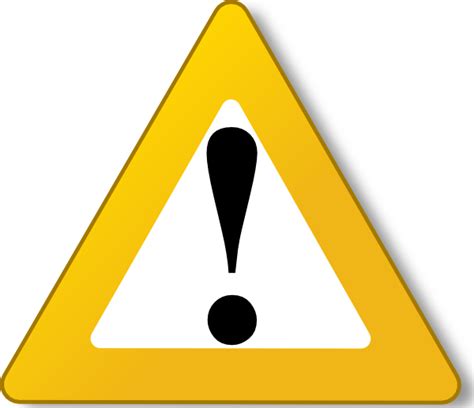 Caution Triangle Symbol Clipart Best