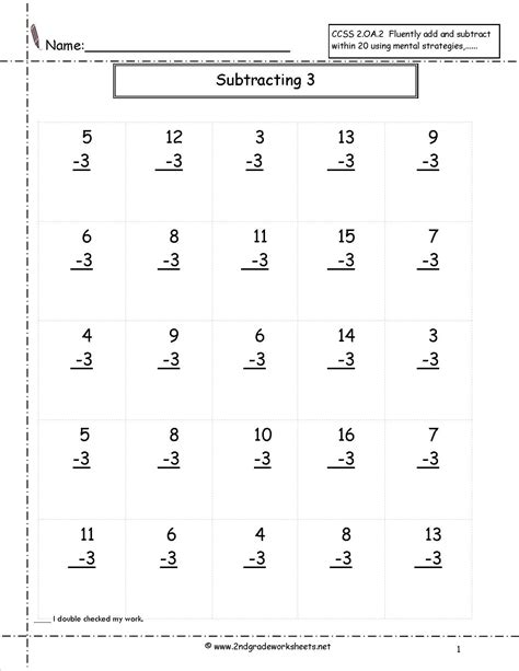 Printable 2nd Grade Math Worksheets