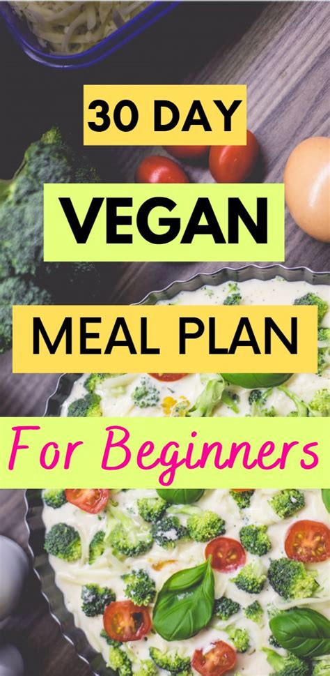 30 Day Plant Based Meal Plan For Beginners Vegan Meal Plans Vegan