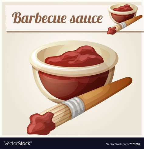 Barbecue Sauce Detailed Icon Royalty Free Vector Image Barbecue Sauce
